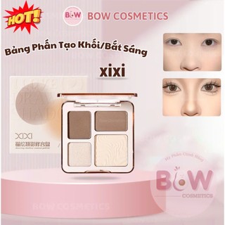   Hỏa Tốc  Bảng Phấn Tạo Khối Bắt Sáng XIXI 4 Ô I Love Drawing Shadow Contour Paltette,Bền Màu D-854 