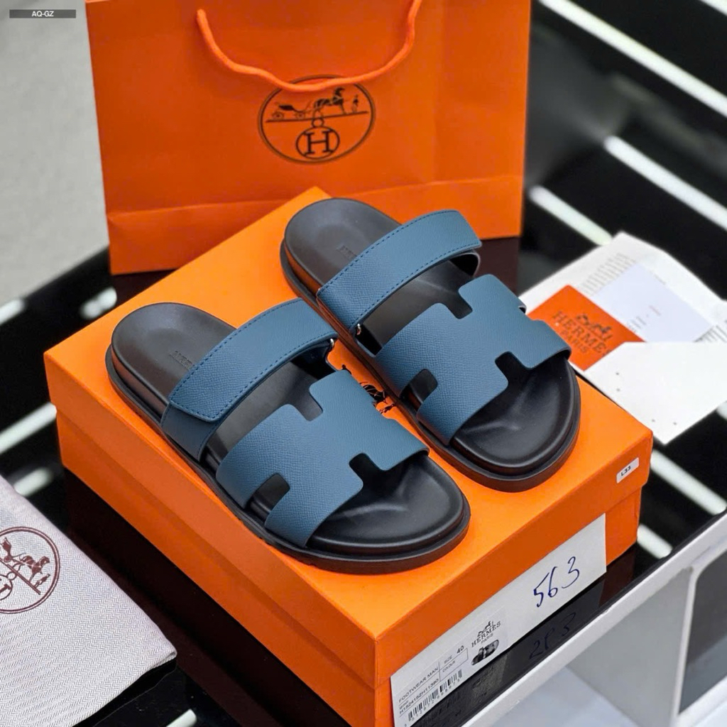 Dép Hm Chype Quai Dán Màu Xanh Navy Hàng Cao Cấp