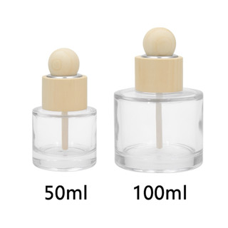  Lọ Đựng Tinh Dầu Khuếch Tán Ô Tô Nắp Gỗ 50ml 100ml " lọ rỗng " 