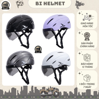   CHÍNH HÃNG  Mũ Nón Bảo Hiểm FALCON CITY Xe Đạp Thể Thao 1 2 Cao Cấp Có Kính Siêu Nhẹ Bảo Hành 1 Năm 