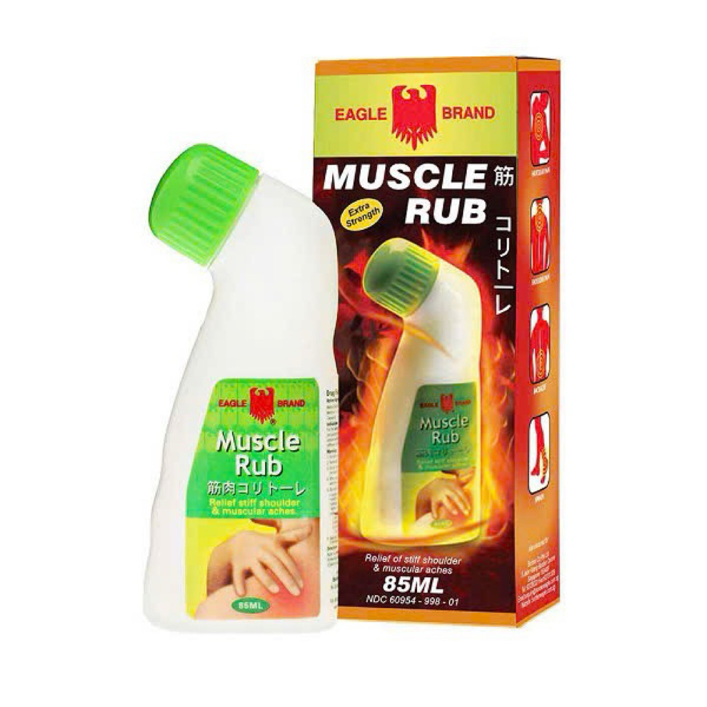 [EAGLE BRAND🦅] Dầu Xoa Bóp Cổ Cong EAGLE BRAND MUSCLE RUB Thơm Nóng🔥Chai 85ml