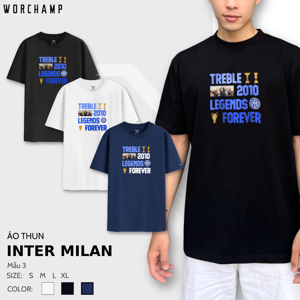 Áo thun Inter Milan cao cấp - WORCHAMP - Mẫu 3
