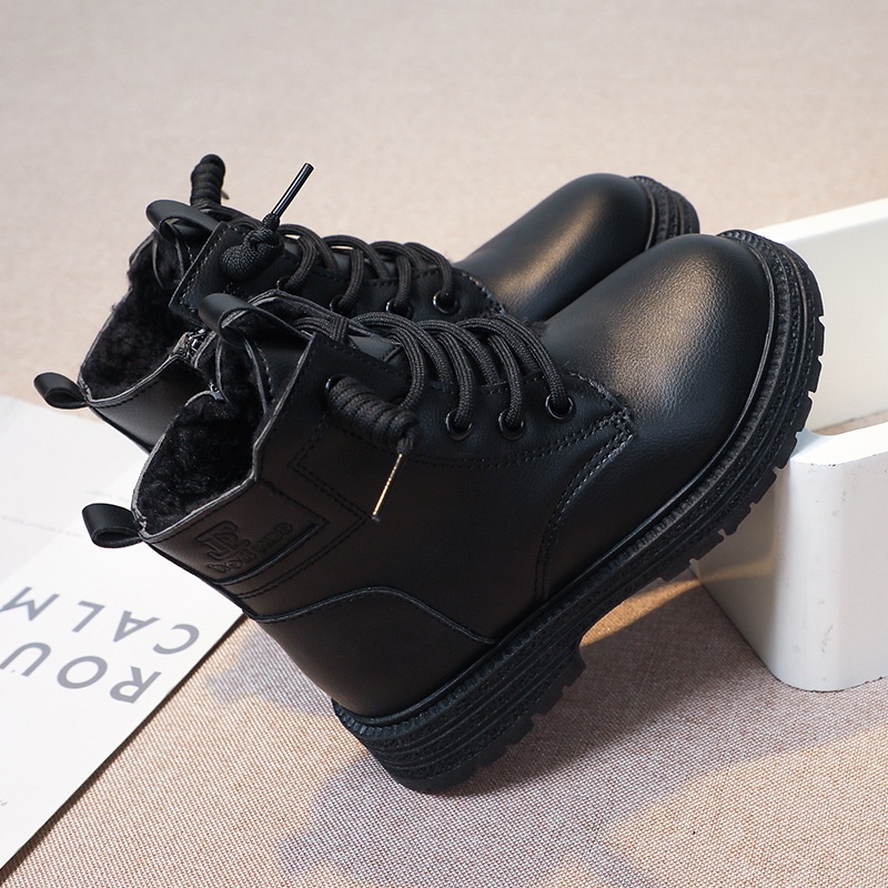 Bốt bé gái hàn quốc bốt lửng cho bé gái bốt da bé gái từ 3 đến 12 tuổi_TT03