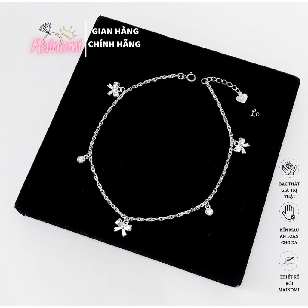 Lắc chân xinh bạc ta 18 mẫu mới cho nữ chính hãng MAINOMI