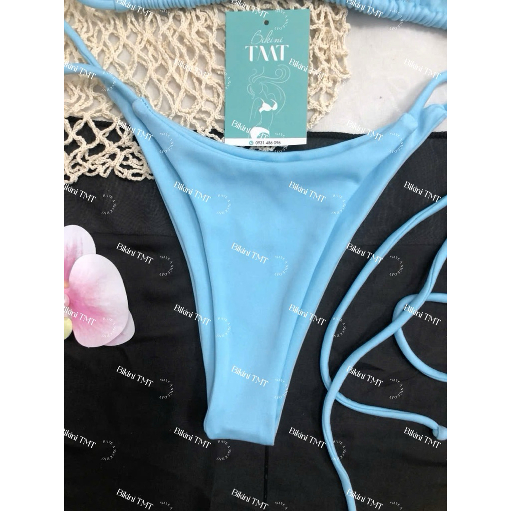 Bikini 2 mảnh basic màu xanh ngọc siêu tôn da phom dáng ôm mông ôm ngực(sẳn hàng-hoả tốc) | BigBuy360 - bigbuy360.vn