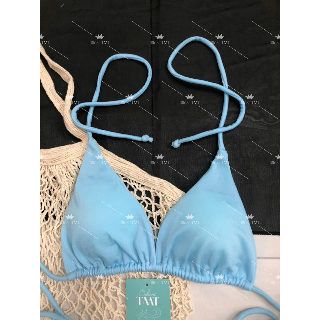 Bikini 2 mảnh basic màu xanh ngọc siêu tôn da phom dáng ôm mông ôm ngực(sẳn hàng-hoả tốc) | BigBuy360 - bigbuy360.vn