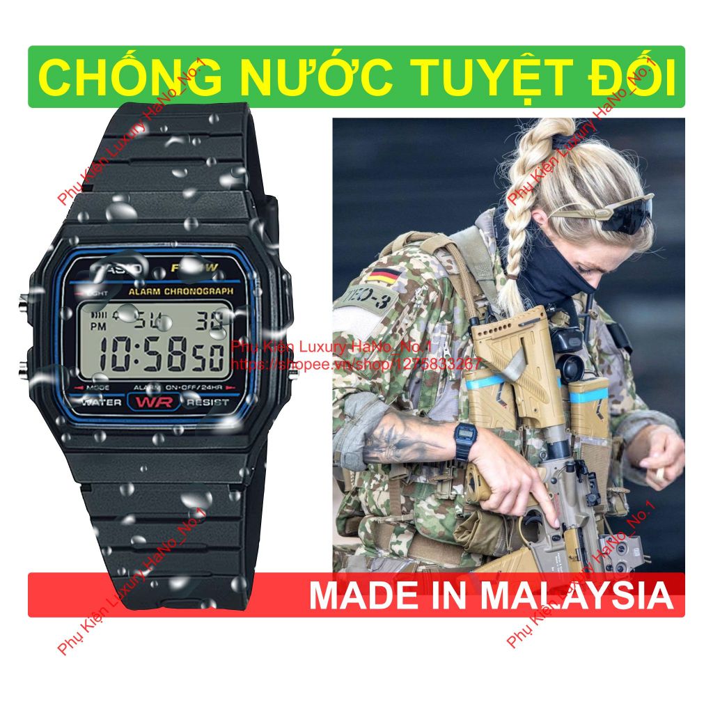 Đồng Hồ CA.S|.O Điện Tử Chống Sốc, 1, SX tại Malays,ia, Chống Nước Tuyệt Đối, Pin Lâu 7 Năm, Full Chức Năng, CH04