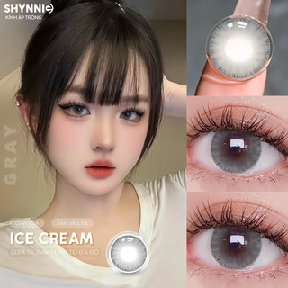  1 CẶP CẬN TỪ 0-6 ĐỘ LENS GRAY kính áp tròng xám giãn tròng viền nhẹ sữa dừa hợp makeup - SHYNNIE LENS  Lens Huế  🐰 