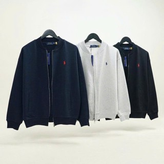 Áo Bomber Ralph Lauren Dây Kéo Nỉ Chân Cua Khoác Thêu Ngựa Dày Dặn Form Châu Âu Form Rộng,Áo Khóa Hot Trend 2025 AK02