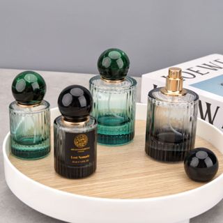  Chai chiết nước hoa thủy tinh Ombre nắp tròn Cao Cấp 30ml 50ml 100ml vòi xịt phun sương 