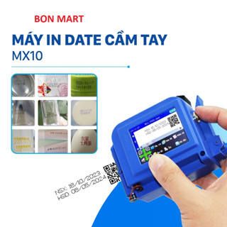  Máy In Date Cầm Tay Mini Chuyên In Nxs-Hsd Mã Vạch Lo Go Ngôn Ngữ Tiếng Việt Khổ In 12.7mm Hộp Mực Nhanh Khô 
