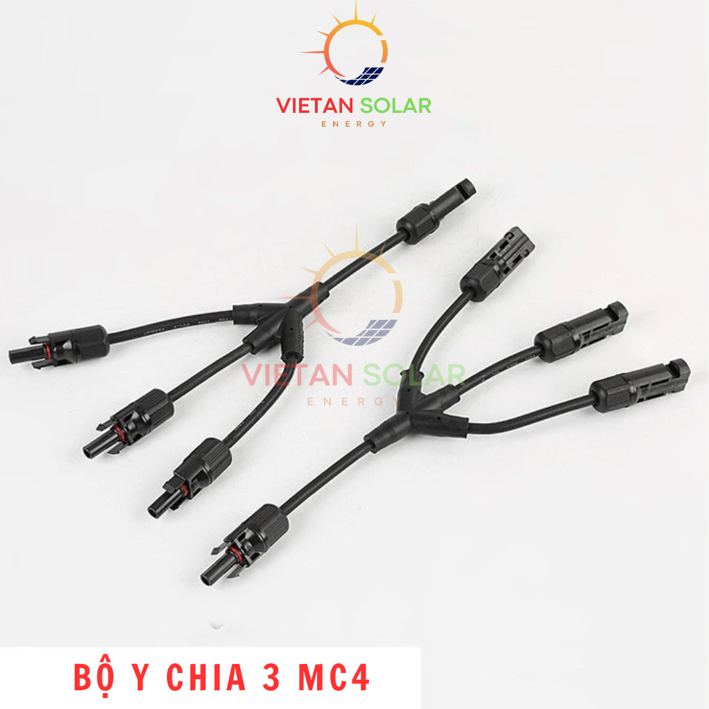 Đầu nối MC4 chữ Y, jack kết nối chữ Y vào 3 ra 1 (đực + cái)