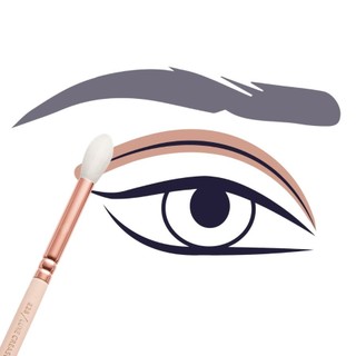 Cọ Trang Điểm Blend Và Nhấn Màu Mắt ZOEVA Rose Gold Crease Brush 228