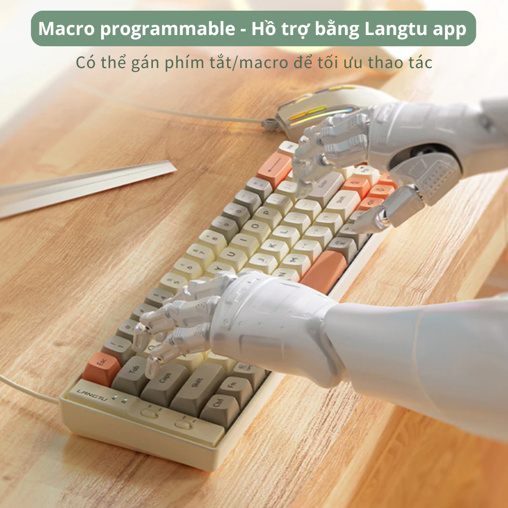 Bàn Phím Cơ LANGTU S69 Hotswap Hỗ Trợ Win/Mac Gaming, Tùy Chỉnh Macro Tiện Lợi,Siêu Nhỏ Gọn | BigBuy360 - bigbuy360.vn