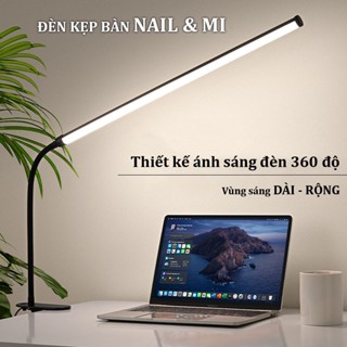 Đèn kẹp bàn học Bàn làm việc dáng dài ánh sáng 360 độ 3 MÀU - Độ sáng Cao -  Bảo vệ thị lực - Đèn làm Nail 384158