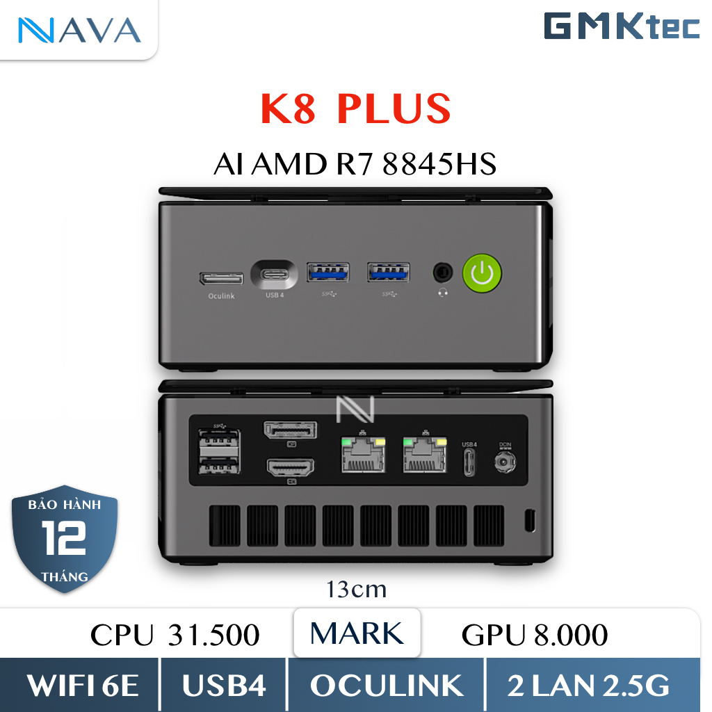 GMKtec K6 / K8 Plus Oculink Ryzen 7 8845HS Nucbox GMK R7 7840HS Máy Tính AMD Gaming Mini PC eGPU