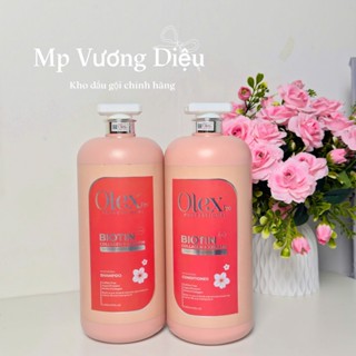 Cặp Dầu Gội Xả Olex Pro Biotin Collagen Keratin Hair Salon 2000ML Cho Tóc Khô Xơ Hư Tổn Tóc Gàu Ngăn Rụng Tóc