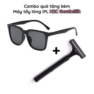  Dao cạo dùng 1 lần và kính bảo vệ mắt Quà tặng kèm máy triệt lông H2C gentlesilk 