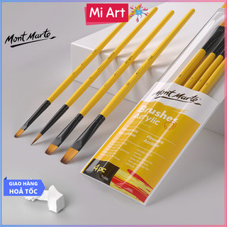   Hỏa Tốc HCM  Bộ 4 Cọ Acrylic Mont Marte - Gallery Series Brush Set Acrylic 4pce - BMHS0011 