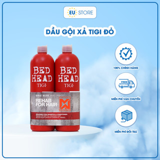 [Bản Mỹ] Cặp dầu gội xả Tigi đỏ Bed Head 750ml phục hồi tóc hư tổn, khô xơ cấp độ 3