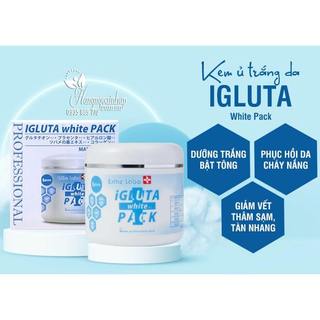 Kem ủ trắng da Igluta White Pack 500g của Nhật Bản