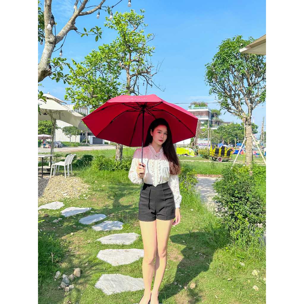 Ô dù che mưa nắng nan ngược chống lật Nason Umbrella, ngăn 99% UV, đóng mở 1200 lần, khắc tên cán ô