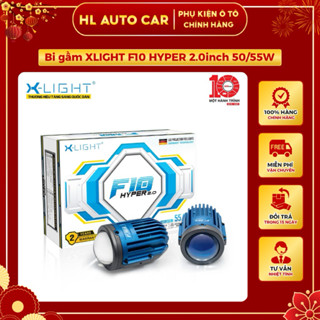  XLIGHT F10 HYPER 2.0 INCH - Bi gầm 2.0 inch thế hệ mới cho ô tô công suất 50 55W nhiệt màu 5000k giá 1 đôi  