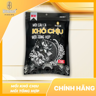  Mồi Câu Cá Tổng Hợp Khó Chịu ĐEN 250g - Chuyên Dùng Câu Cá Khó Ăn: Trôi Mè Rô Phi Diếc Chép 