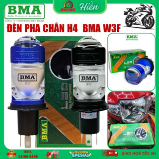 Đèn Pha LED Bi Cầu BMA W3F 60W Ánh Sáng Cực Mạnh, Trợ Pha Laser Bảo Hành 12 Tháng