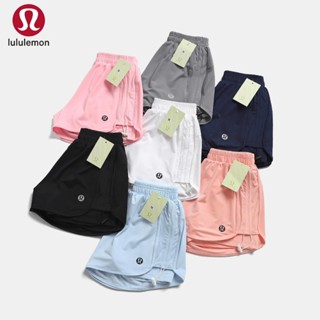 Quần Đùi Short Thể Thao Ngắn 2 Lớp Lululemon Có Túi Trong Dây Rút Hông Tập Pickle Ball, Gym, Yoga Nữ thiết kế xẻ bầu