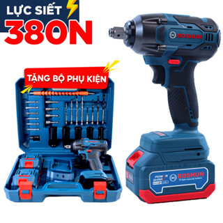   Tặng Đầu Khẩu  Máy Bắn Bulong Boshun BS-IW380N - Chuyên Vặn Ốc Xe Tay Ga Ô Tô Khoan Tường Bắt Vít Bắn Tôn,... 