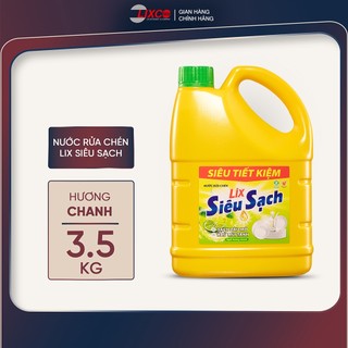  Nước rửa chén siêu sạch chanh 3,5kg NS351 sạch bóng viết dầu mỡ hương chanh thơm mát - Lixco Vietnam 