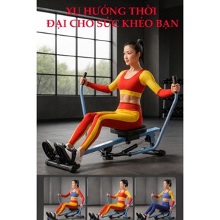 Máy chèo thuyện tập thể dục trong nhà Cánh quạt đôi có thể gập lại thủy lực Máy chèo thuyền nhỏ