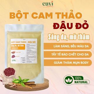 Bột Cam Thảo Đậu Đỏ Cavi Healthy, Dưỡng Da Sáng Mịn, Đều Màu Da, Mờ Thâm Da, An Toàn Lành Tính
