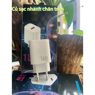Củ Sạc Nhanh 18W 1  cổng Usb Microcom(BH 12 tháng)