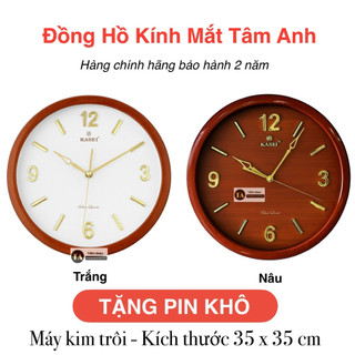 Đồng hồ treo tường kashi k87 kim trôi siêu tĩnh chạy êm