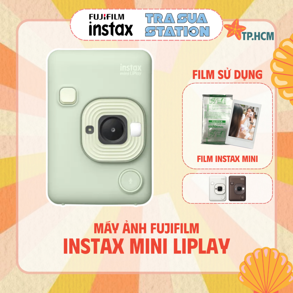  Fujifilm Instax Mini Liplay - Máy ảnh in lấy liền 3 in 1 - Chính Hãng - Bảo hành 1 năm 