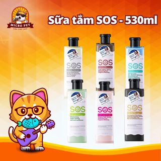 Sữa Tắm Cho Chó Mèo SOS Ngăn Ngừa Ghẻ Nấm Và Làm Mượt Lông Cho Thú Cưng Hương Thơm Dịu Nhẹ 530 ml
