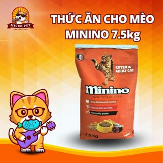 Thức Ăn Hạt Minino Tuna Vị Cá Ngừ Cho Mèo Mọi Lứa Tuổi Bao Lớn 7.5kg