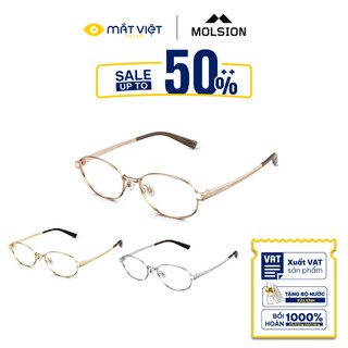  Gọng Kính Unisex MOLSION MA7006 Chính Hãng Dáng Oval Mắt Kính Cao Cấp Nhựa Gọng Kính Mắt Việt 