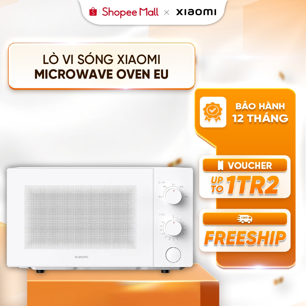  Lò Vi Sóng Xiaomi Microwave Oven EU 20L - Điều chỉnh công suất 5 mức - Núm xoay dễ sử dụng - Dễ vệ sinh 