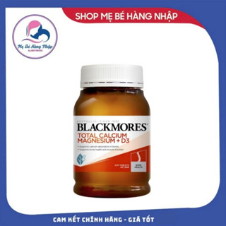 Viên uống bổ sung Canxi, Magie, D3, hỗ trợ xương khớp Total Calcium & Magnesium + D3 Blackmores Úc 200 viên