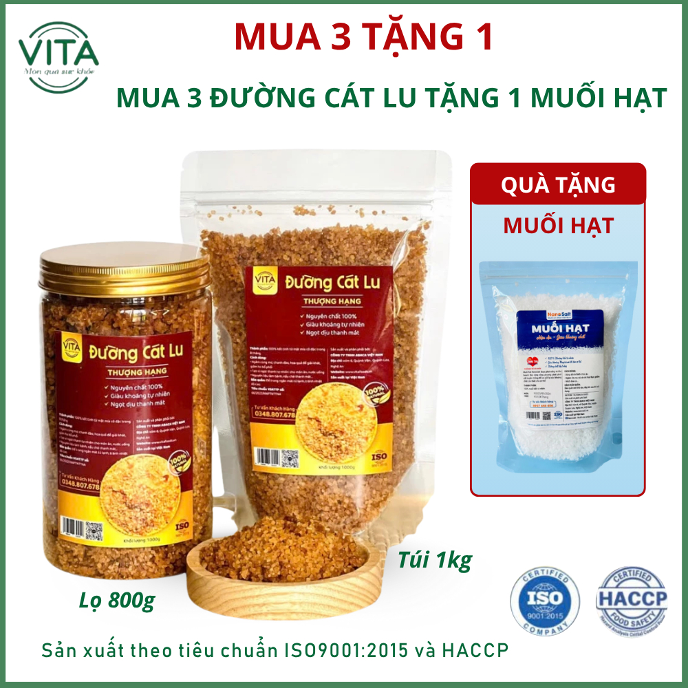  Đường Cát Lu Đường Cát Vàng Đường Cát Hoa Mơ Kết Tinh Từ Mật Mía Tự Nhiên VITAFoods 