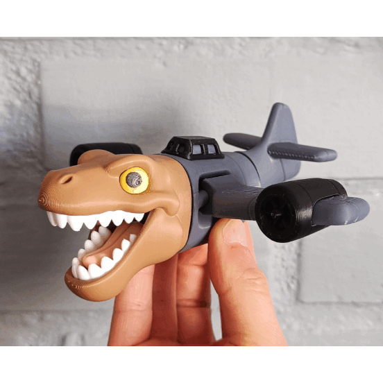 Nuclearo Dinossauro Articulated Toy – khớp động đầu & cánh, thiết kế Brainrot siêu độc lạ