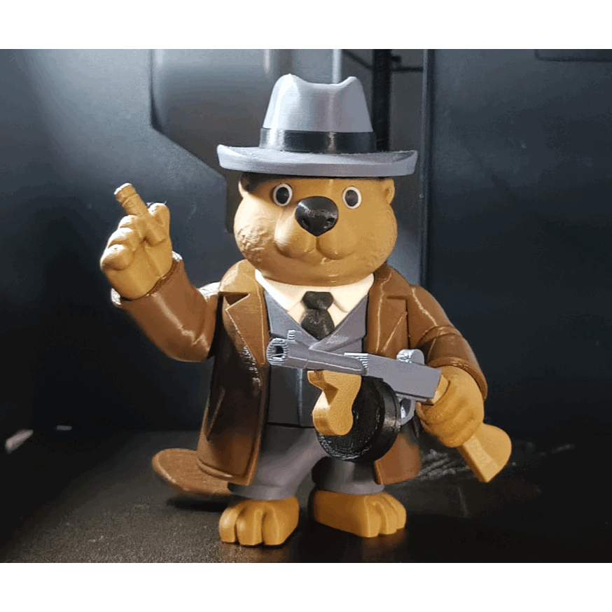 Bobrito Bandito Articulated Toy – PETG, khớp động multi-point, phong cách Brainrot độc đáo