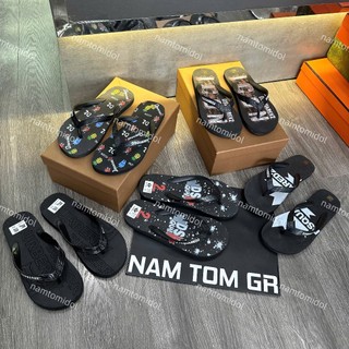  tông biển DSQ2 - GC - CD dép tông DSQ hot trend ss2024 hoạ tiết sắc nét 