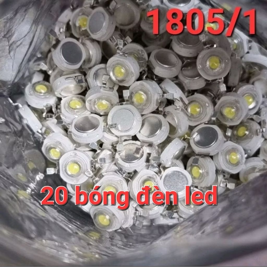20 bóng đèn led trắng  luxeon 1w 3v-3.4v