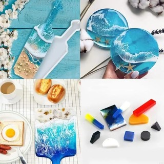 Màu Nhựa Epoxy Resin Cô Đặc Tạo Hiệu Ứng Sóng Biển