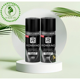 Combo Xịt Khử Mùi Toàn Thân Romano Gentleman 195ml – Hương Nước Hoa Lịch Lãm, Lưu Hương Lâu