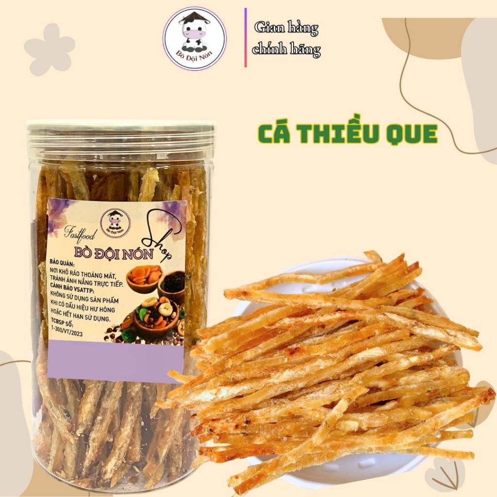 250Gr Khô Cá Thiêu Que Bò Đội Nón